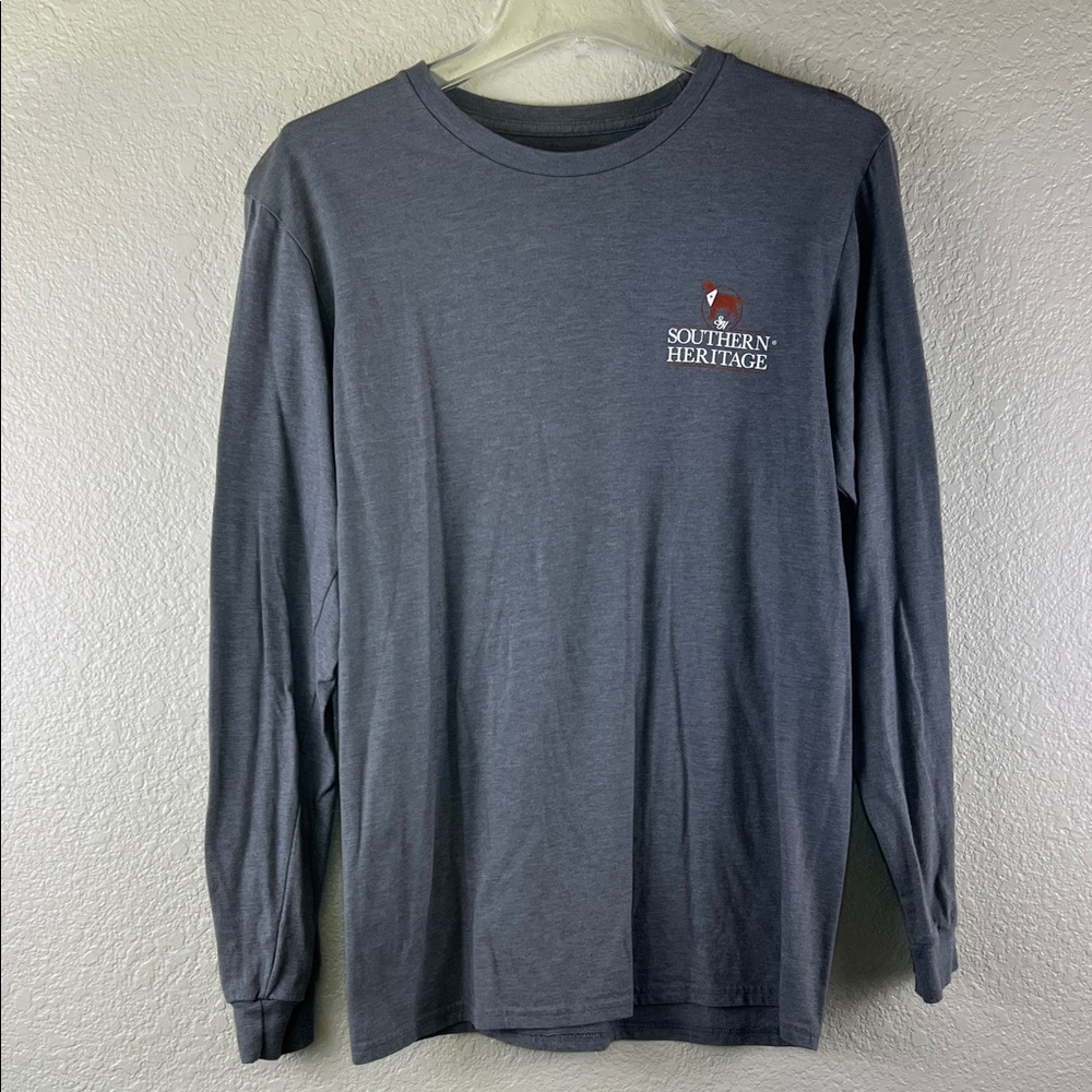 Southern Heritage grey classic freedom long sleeve graphic t shirt size medium